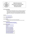 Legislative History:  An Act Concerning Sex Offender Registry Information  (HP963)(LD 1317)