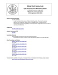 Legislative History:  An Act To Clarify Enforcement of Maine's Building Codes (SP449)(LD 1442)