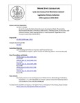 Legislative History:  An Act To Create the Maine Street Economic Development Bank (HP1066)(LD 1452)