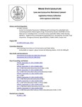 Legislative History:  An Act To Criminalize Possession, Trafficking and Furnishing of So-called Bath Salts Containing Synthetic Hallucinogenic Drugs (HP1192)(LD 1589)