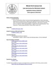 Legislative History:  An Act To Amend the Uniform Commercial Code Regarding Motor Vehicle Warranties (HP1236)(LD 1684)