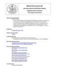 Legislative History:  An Act To Limit MaineCare Reimbursement for Methadone Treatment (HP1361)(LD 1840)