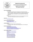 Legislative History:  Joint Order Recalling Legislative Document 543 from the Governor's Desk (HP1187)
