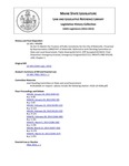 Legislative History: An Act To Abolish the Trustees of Public Cemeteries for the City of Waterville (HP88)(LD 106) by Maine State Legislature (126th: 2012-2014)