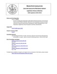 Legislative History: An Act To Change the Composition of the Board of Dental Examiners (HP99)(LD 117) by Maine State Legislature (126th: 2012-2014)