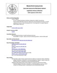 Legislative History:  An Act To Repeal the Maine Certificate of Need Act of 2002 (HP137)(LD 162)
