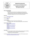 Legislative History: An Act To Criminalize Importation of So-called Bath Salts Containing Synthetic Hallucinogenic Drugs (SP55)(LD 166) by Maine State Legislature (126th: 2012-2014)