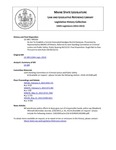 Legislative History: An Act To Establish a Central Concealed Handgun Permit Database (HP150)(LD 189) by Maine State Legislature (126th: 2012-2014)