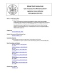 Legislative History:  An Act To Eliminate the Commercial Standard for Maine White-cedar Shingles (SP115)(LD 282)
