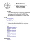 Legislative History:  An Act To Allow Young Adult Offenders To Be Confined in Juvenile Correctional Facilities and To Comply with Federal Law Requirements (SP133)(LD 353)