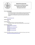 Legislative History:  An Act To Require Institutions To Report Knowledge or Suspicion of Criminal Violations to a Law Enforcement Agency (HP254)(LD 379)