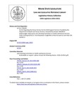 Legislative History:  An Act Regarding the Annual Service Fee for Child Support Services Provided by the Department of Health and Human Services (SP205)(LD 515)