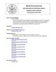 Legislative History:  An Act To Change the Grade Standards of the Maine Maple Syrup Industry (HP450)(LD 658)