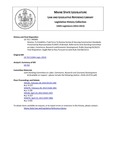 Legislative History:  Resolve, To Establish a Task Force To Review Section 8 Housing Construction Standards (HP495)(LD 722)