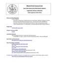 Legislative History:  RESOLUTION, Proposing an Amendment to the Constitution of Maine To Require That the Attorney General Be Elected by Popular Vote (SP278)(LD 740)