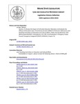 Legislative History:  Resolve, To Review the Impact of Unfunded Education Mandates and Evaluate the Efficacy of Education Laws (SP322)(LD 944)