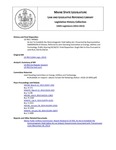 Legislative History:  An Act To Establish the Electromagnetic Field Safety Act (HP663)(LD 950)