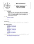 Legislative History:  Resolve, To Direct Eastern Maine Community College To Create Industry-specific Workplace Transition Educational Programming (HP674)(LD 960)