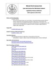 Legislative History:  An Act Concerning Fertilizer and Lime Products (HP707)(LD 1009)