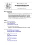 Legislative History:  An Act To Allow for the Equalization of Truck Weights between Maine and Canada for Limited Use at the Border Crossings (HP769)(LD 1076)