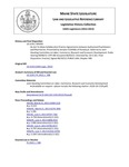 Legislative History:  An Act To Allow Collaborative Practice Agreements between Authorized Practitioners and Pharmacists (SP395)(LD 1134)