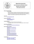 Legislative History:  Resolve, To Continue Consultation and Conditions Prerequisite to the Sale or Lease of Certain Real Property in Hallowell (HP817)(LD 1152)