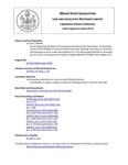 Legislative History:  An Act Regarding the Maine Guaranteed Access Reinsurance Association (SP404)(LD 1167)