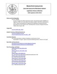 Legislative History:  An Act To Support the Maine Downtown Center (SP409)(LD 1172)