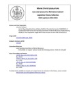 Legislative History:  An Act Regarding Advertising of Maine Shellfish (SP422)(LD 1224)