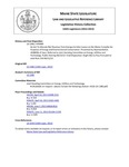 Legislative History:  An Act To Allocate Net Revenue from Energy Corridor Leases on the Maine Turnpike for Purposes of Energy and Environmental Conservation (HP989)(LD 1386)