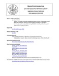 Legislative History:  Resolve, To Provide a Pesticide Spraying Notification Process (SP493)(LD 1391)