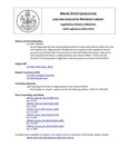 Legislative History:  An Act Regarding the Cost-of-living Adjustment for Certain State Retirees When the Cost of Living Declines (SP499)(LD 1395)