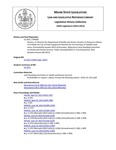 Legislative History:  Resolve, To Require the Department of Health and Human Services To Request a Waiver To Prohibit the Use of Food Supplement Benefits for the Purchase of Taxable Food Items (SP505)(LD 1411)