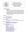 Legislative History:  An Act To Improve the Maine Sex Offender Registry (HP1160)(LD 1589)