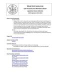 Legislative History:  An Act To Amend the Law Governing Conflicts of Interest with Respect to the Public Utilities Commission (HP1191)(LD 1619)