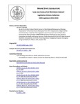 Legislative History:  An Act To Further Protect Patient Access to Safe Medical Marijuana by Allowing Dispensaries To Purchase Excess Marijuana from Other Dispensaries (HP1195)(LD 1623)