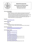 Legislative History:  Resolve, To Terminate a MaineCare Transportation Contract (SP658)(LD 1663)