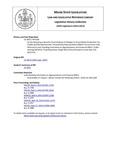 Legislative History:  An Act Requiring a Dynamic Fiscal Analysis of Changes to Visual Media Production Tax Credits and Reimbursements (HP1338)(LD 1853)