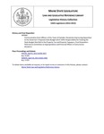 Legislative History: Communication from Officers of the Town of Camden: Resolution Expressing Opposition to the Governor's Proposed State Budget which Shifts Responsibility for Funding the State Budget Shortfall to the Property Tax and Property Taxpayers (HP968) by Maine State Legislature (126th: 2012-2014)