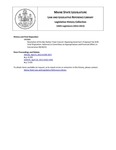 Legislative History: Resolution of the Bar Harbor Town Council: Opposing Governor's Proposed Tax Shift (HP984) by Maine State Legislature (126th: 2012-2014)