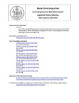 Legislative History: Joint Order, Establishing the Maine Health Exchange Advisory Committee (HP1136) by Maine State Legislature (126th: 2012-2014)