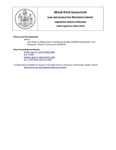 Legislative History: Joint Order on Adjournment (SP757) by Maine State Legislature (126th: 2012-2014)