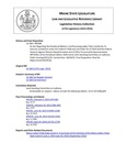 Legislative History: An Act Regarding the Penobscot Nation's and Passamaquoddy Tribe's Authority To Exercise Jurisdiction under the Federal Tribal Law and Order Act of 2010 and the Federal Violence Against Women Reauthorization Act of 2013 (HP186)(LD268) by Maine State Legislature (127th: 2014-2016)