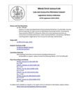 Legislative History: Resolve, To Lower the Department of Environmental Protection's 5-point Odor Intensity Referencing Scale for Odor Control at Solid Waste Processing Facilities (HP260)(LD394) by Maine State Legislature (127th: 2014-2016)