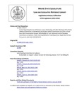 Legislative History: An Act Regarding the Use of Remote-access Technology at Public Meetings of the Public Utilities Commission (SP177)(LD448) by Maine State Legislature (127th: 2014-2016)