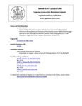 Legislative History: An Act To Allow Telecommunications Infrastructure Investment in Development Districts for Municipalities and Plantations (SP187)(LD519) by Maine State Legislature (127th: 2014-2016)