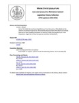 Legislative History: An Act To Clarify the Law Governing Mortuary Trust Accounts as They Relate to the Uniform Unclaimed Property Act (HP407)(LD583) by Maine State Legislature (127th: 2014-2016)
