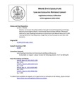 Legislative History:  Resolve, To Increase Recycling in Maine through Increased Composting and Energy Recovery from Organic Wastes (HP440)(LD659)