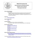 Legislative History:  Resolve, To Study the Fort Norumbega Site in Bucksport (HP596)(LD877)