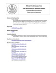Legislative History: An Act Regarding Residential Drinking Water Arsenic Testing (SP328)(LD937) by Maine State Legislature (127th: 2014-2016)